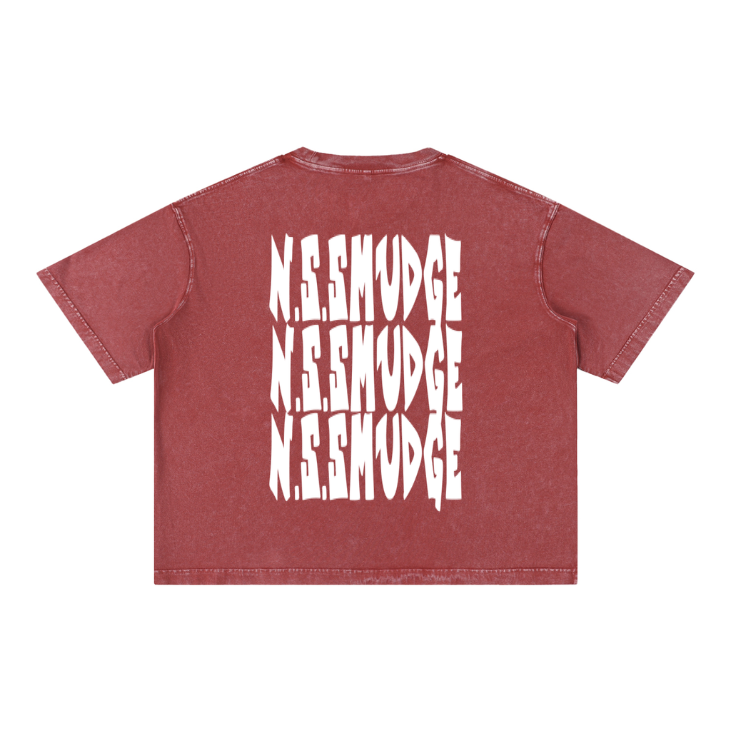 N.S.SMUDGED BOXY TSHIRT
