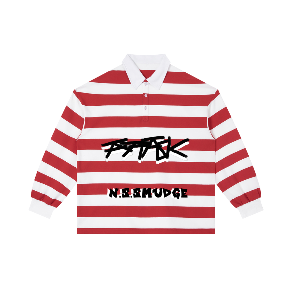 ATTACK STRIPED RUGBY SHIRT