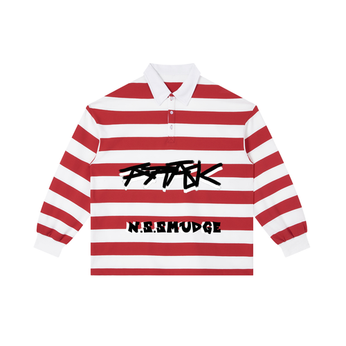 ATTACK STRIPED RUGBY SHIRT