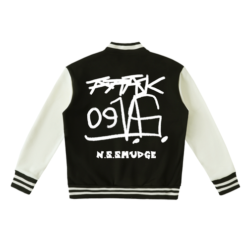 ATTACK BLACK VARSITY JACKET