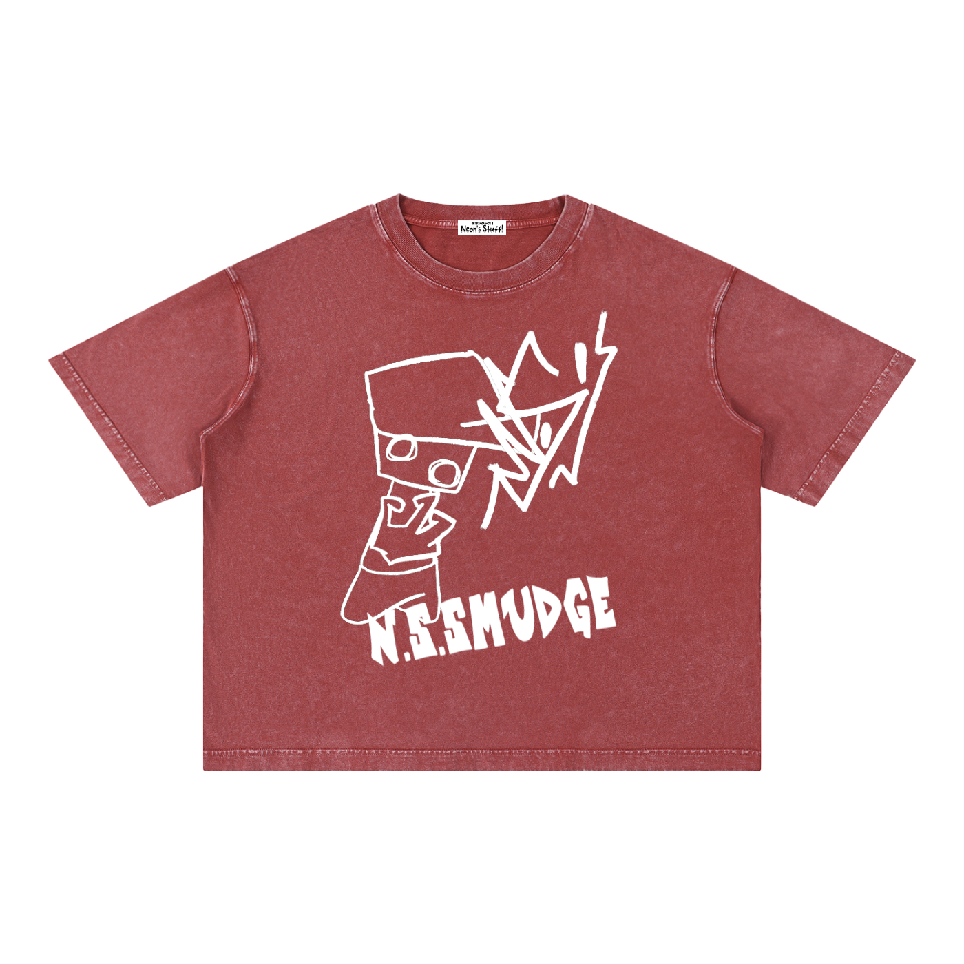 N.S.SMUDGED BOXY TSHIRT