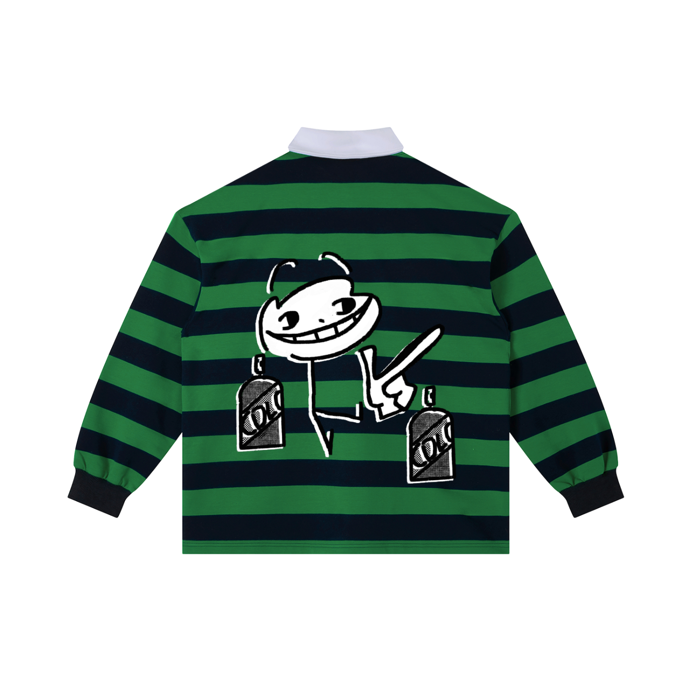 ATTACK STRIPED RUGBY SHIRT