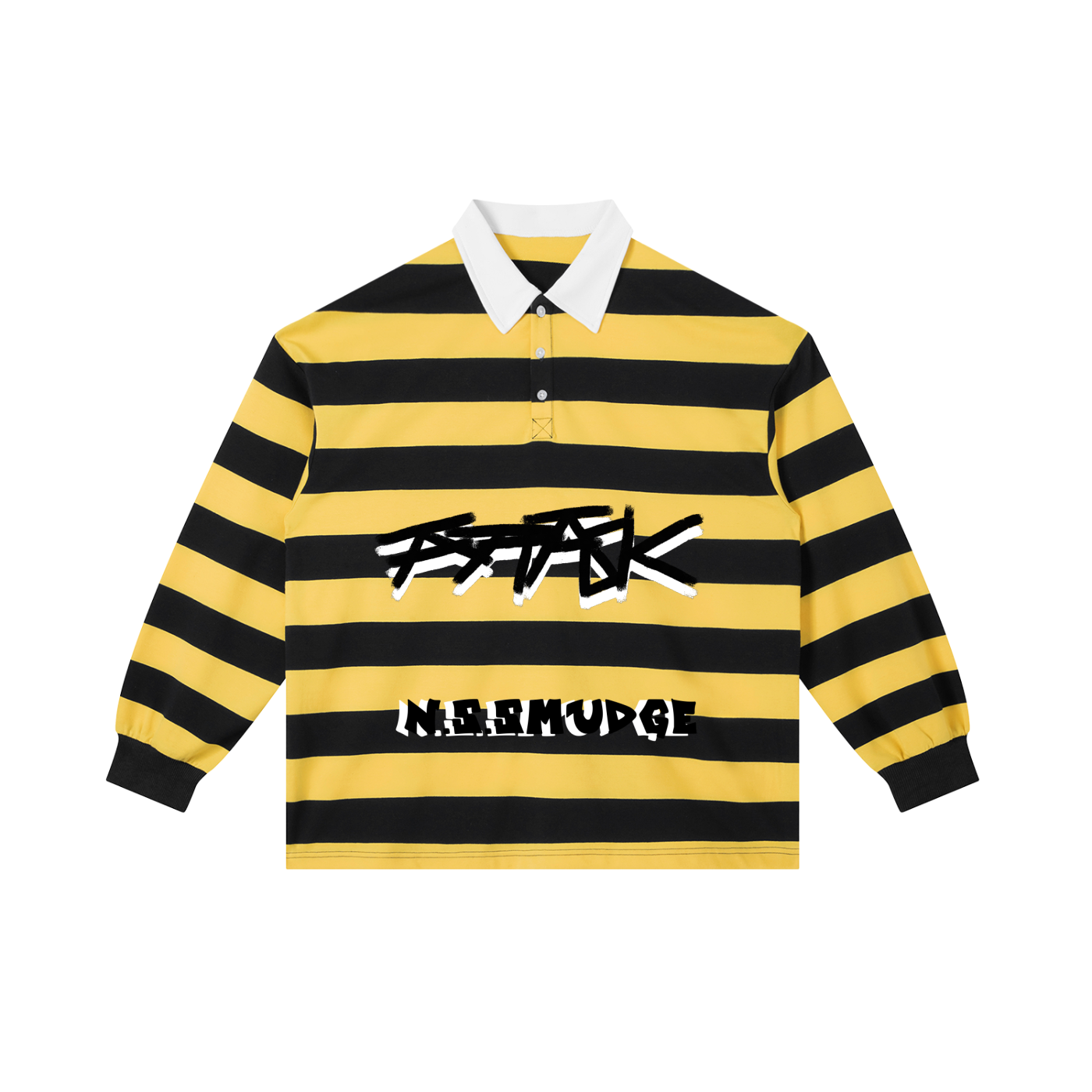 ATTACK STRIPED RUGBY SHIRT