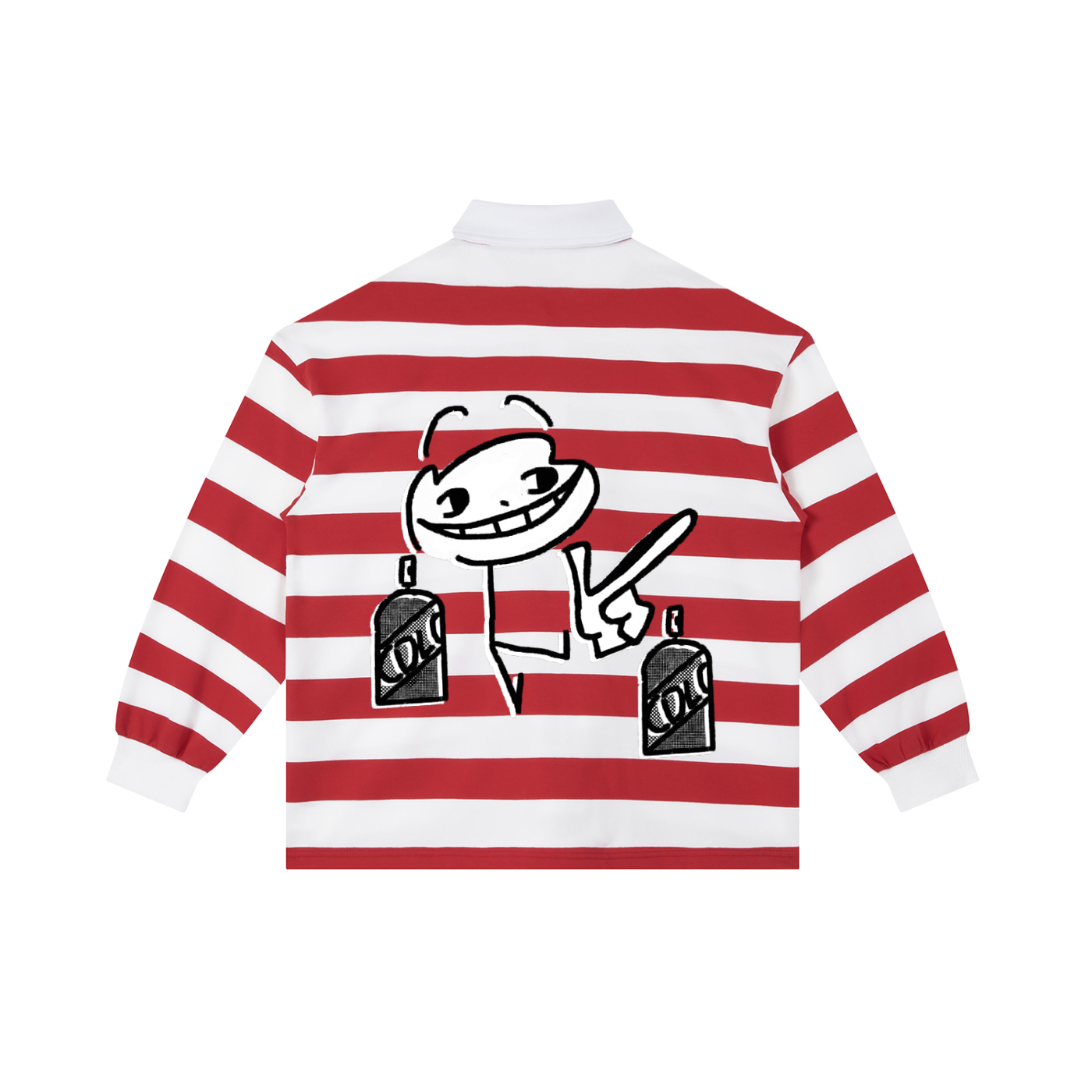 ATTACK STRIPED RUGBY SHIRT