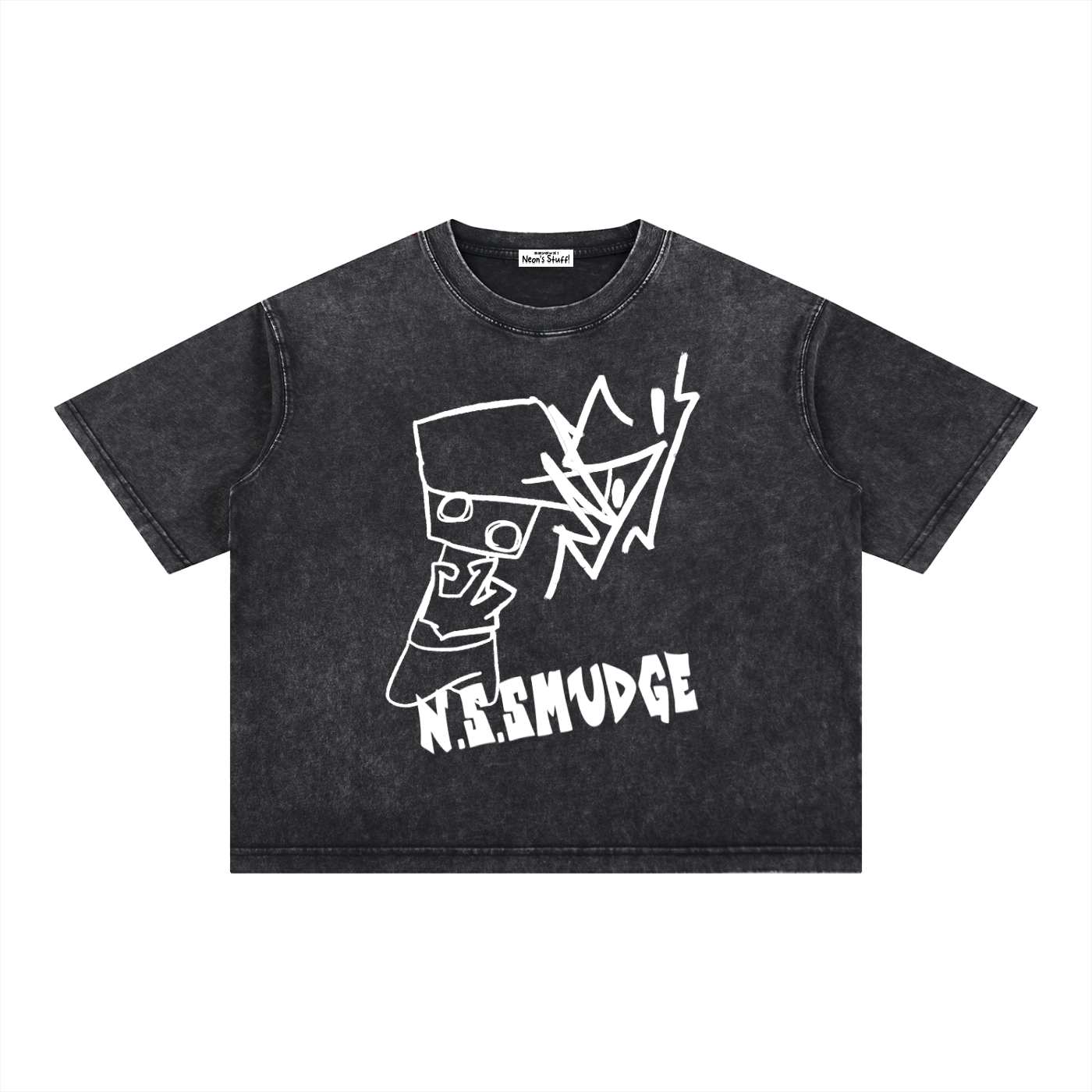 N.S.SMUDGED BOXY TSHIRT