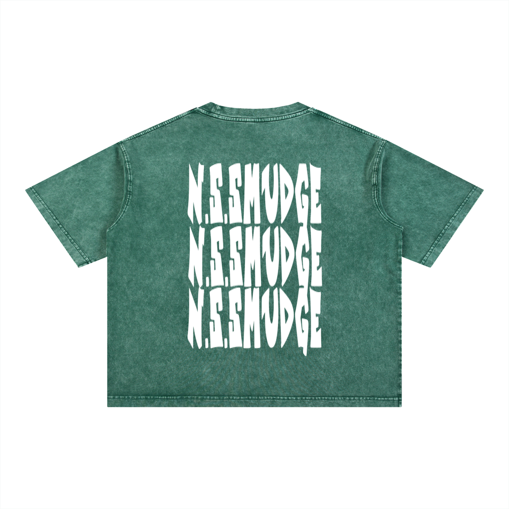N.S.SMUDGED BOXY TSHIRT