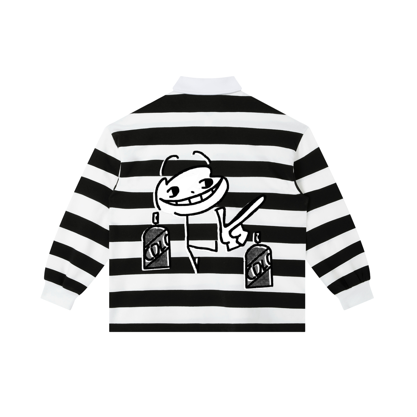 ATTACK STRIPED RUGBY SHIRT