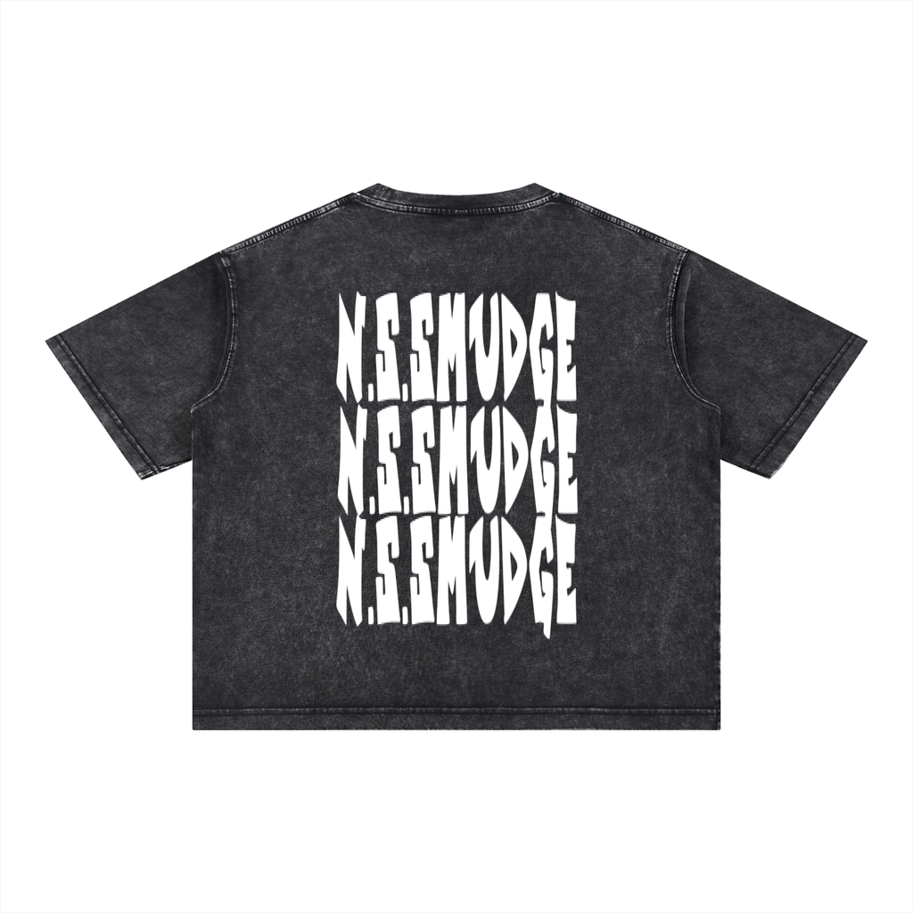 N.S.SMUDGED BOXY TSHIRT