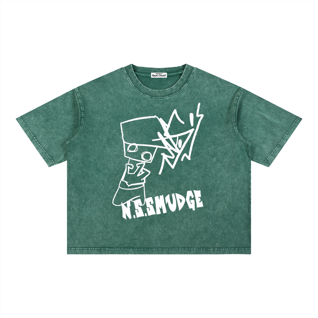 N.S.SMUDGED BOXY TSHIRT
