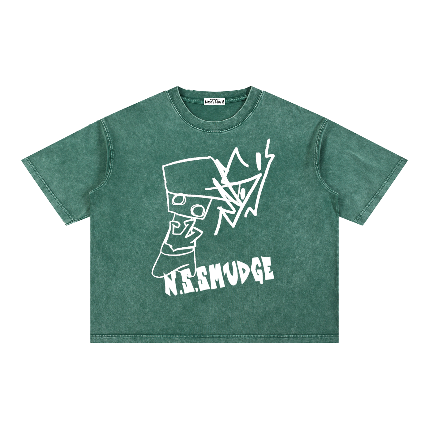 N.S.SMUDGED BOXY TSHIRT