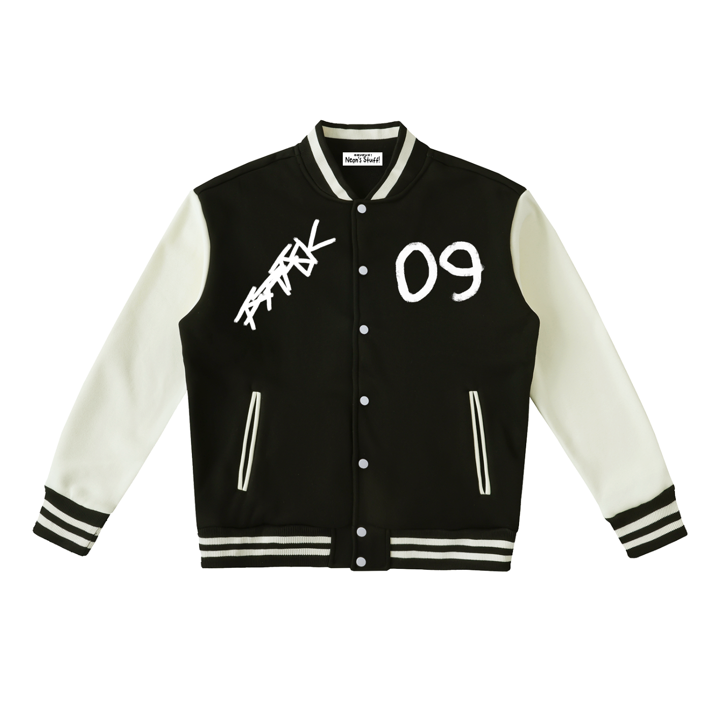 ATTACK BLACK VARSITY JACKET