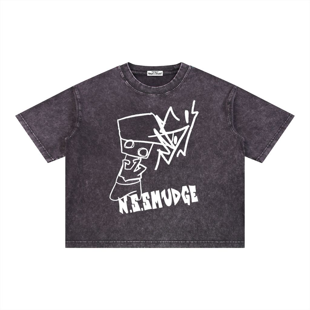N.S.SMUDGED BOXY TSHIRT