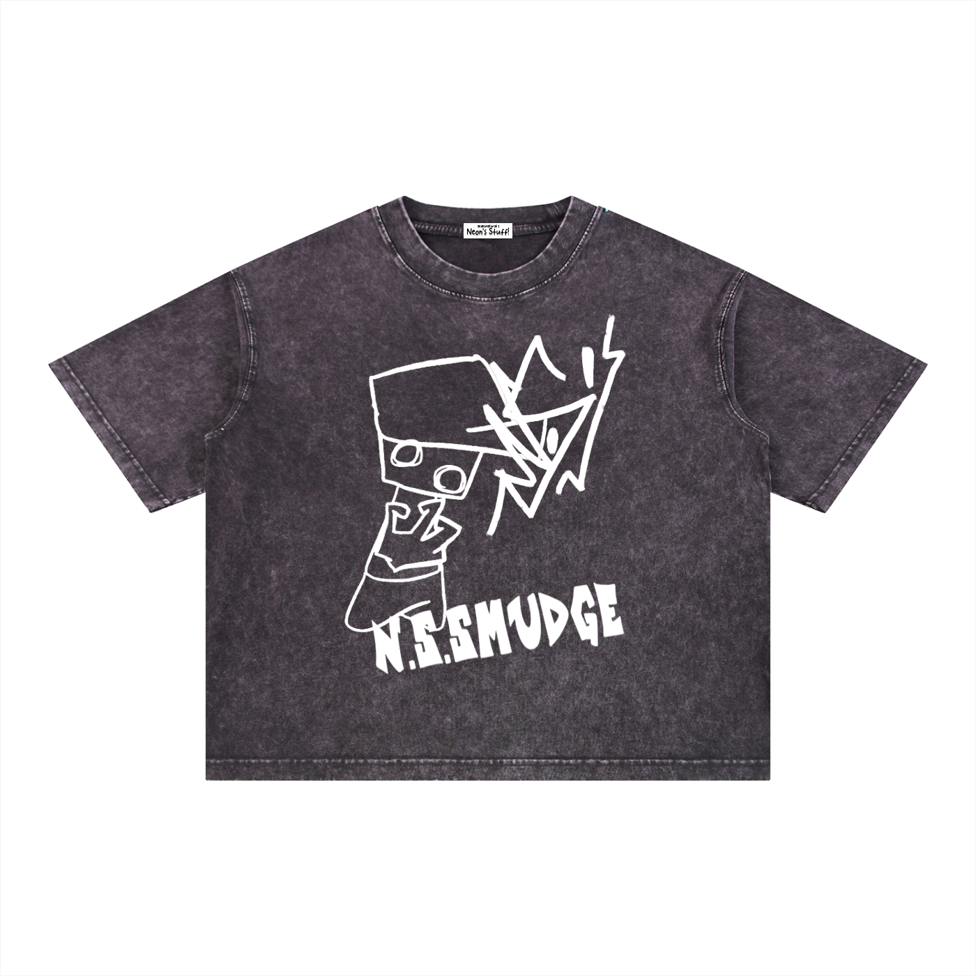 N.S.SMUDGED BOXY TSHIRT